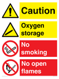 CN15425: Oxygen storage no smoking or open flame