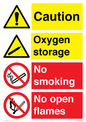 CN15425: Oxygen storage no smoking or open flame