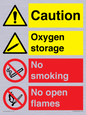 CN15425: Oxygen storage no smoking or open flame