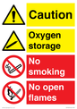 CN15425: Oxygen storage no smoking or open flame