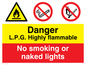 CN612: LPG highly flammable sign
