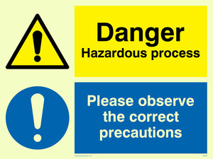 CN650: Danger hazardous process sign
