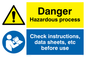 CN651: Danger hazardous process sign
