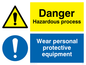 CN652: Danger hazardous process sign