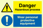 CN652: Danger hazardous process sign