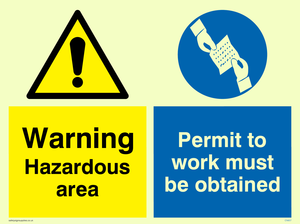 CN657: Hazardous area. Permit to work