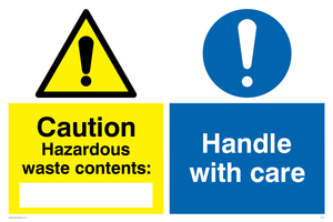 CN658: Hazardous waste Handle care