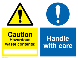 CN658: Hazardous waste Handle care