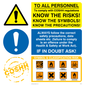 CN710: COSHH regs know the risks sign
