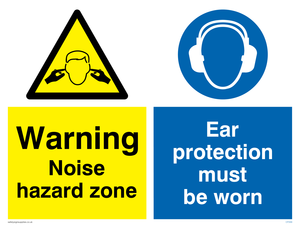 CP268: noise hazard zone ear protection must be worn