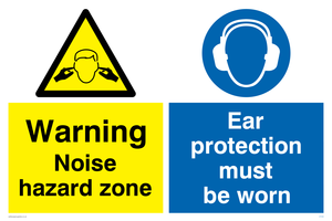 CP268: noise hazard zone ear protection must be worn