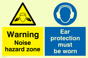 CP268: noise hazard zone ear protection must be worn