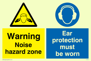 CP268: noise hazard zone ear protection must be worn