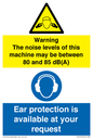 CP270: Machine noise between 80-85 db
