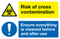 CP5986: Dual sign Risk of cross contamination Ensure everything is cleaned before and after use