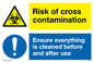 CP5986: Dual sign Risk of cross contamination Ensure everything is cleaned before and after use