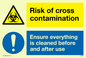 CP5986: Dual sign Risk of cross contamination Ensure everything is cleaned before and after use