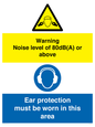 CP7542: Warning Noise level of 80dB(A) or above. Ear protection must be worn in this area