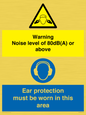 CP7542: Warning Noise level of 80dB(A) or above. Ear protection must be worn in this area