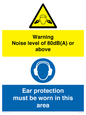 CP7542: Warning Noise level of 80dB(A) or above. Ear protection must be worn in this area
