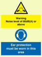 CP7542: Warning Noise level of 80dB(A) or above. Ear protection must be worn in this area