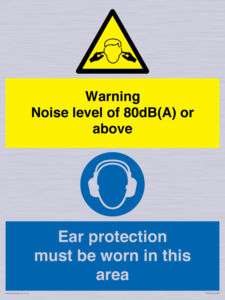CP7542: Warning Noise level of 80dB(A) or above. Ear protection must be worn in this area