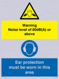 CP7542: Warning Noise level of 80dB(A) or above. Ear protection must be worn in this area