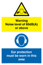 CP7542: Warning Noise level of 80dB(A) or above. Ear protection must be worn in this area