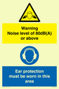 CP7542: Warning Noise level of 80dB(A) or above. Ear protection must be worn in this area