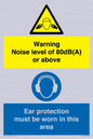 CP7542: Warning Noise level of 80dB(A) or above. Ear protection must be worn in this area
