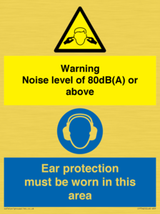 CP7542: Warning Noise level of 80dB(A) or above. Ear protection must be worn in this area