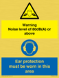 CP7542: Warning Noise level of 80dB(A) or above. Ear protection must be worn in this area