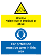 CP7542: Warning Noise level of 80dB(A) or above. Ear protection must be worn in this area