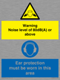 CP7542: Warning Noise level of 80dB(A) or above. Ear protection must be worn in this area