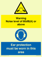 CP7542: Warning Noise level of 80dB(A) or above. Ear protection must be worn in this area