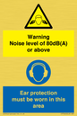 CP7542: Warning Noise level of 80dB(A) or above. Ear protection must be worn in this area