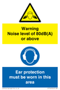 CP7542: Warning Noise level of 80dB(A) or above. Ear protection must be worn in this area