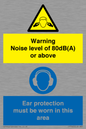 CP7542: Warning Noise level of 80dB(A) or above. Ear protection must be worn in this area