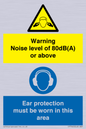 CP7542: Warning Noise level of 80dB(A) or above. Ear protection must be worn in this area