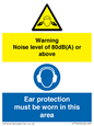 CP7542: Warning Noise level of 80dB(A) or above. Ear protection must be worn in this area