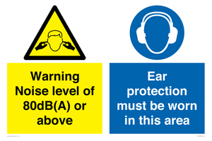 CP7542: Warning Noise level of 80dB(A) or above. Ear protection must be worn in this area