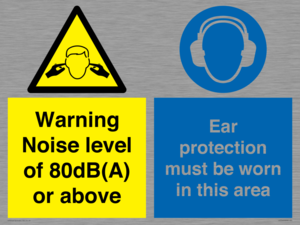 CP7542: Warning Noise level of 80dB(A) or above. Ear protection must be worn in this area