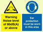 CP7542: Warning Noise level of 80dB(A) or above. Ear protection must be worn in this area