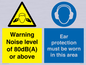 CP7542: Warning Noise level of 80dB(A) or above. Ear protection must be worn in this area