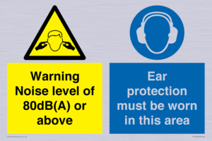 CP7542: Warning Noise level of 80dB(A) or above. Ear protection must be worn in this area