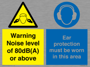 CP7542: Warning Noise level of 80dB(A) or above. Ear protection must be worn in this area