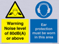 CP7542: Warning Noise level of 80dB(A) or above. Ear protection must be worn in this area