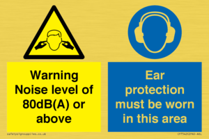 CP7542: Warning Noise level of 80dB(A) or above. Ear protection must be worn in this area