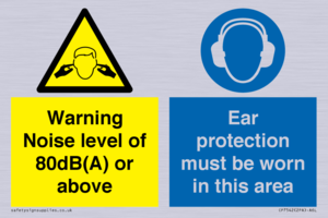 CP7542: Warning Noise level of 80dB(A) or above. Ear protection must be worn in this area
