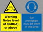 CP7542: Warning Noise level of 80dB(A) or above. Ear protection must be worn in this area